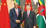 习近平会见多米尼克总理斯凯里特