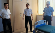 达州市委宣传部深入达州市中西医结合医院检查指导项目建设情况