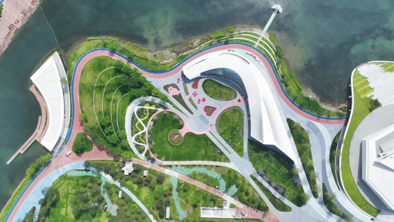图为登记中心航拍景 拍摄者：邓宁