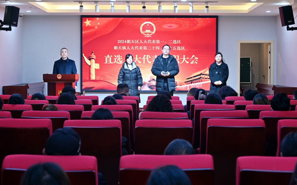 图，人大代表现场回答选民提问