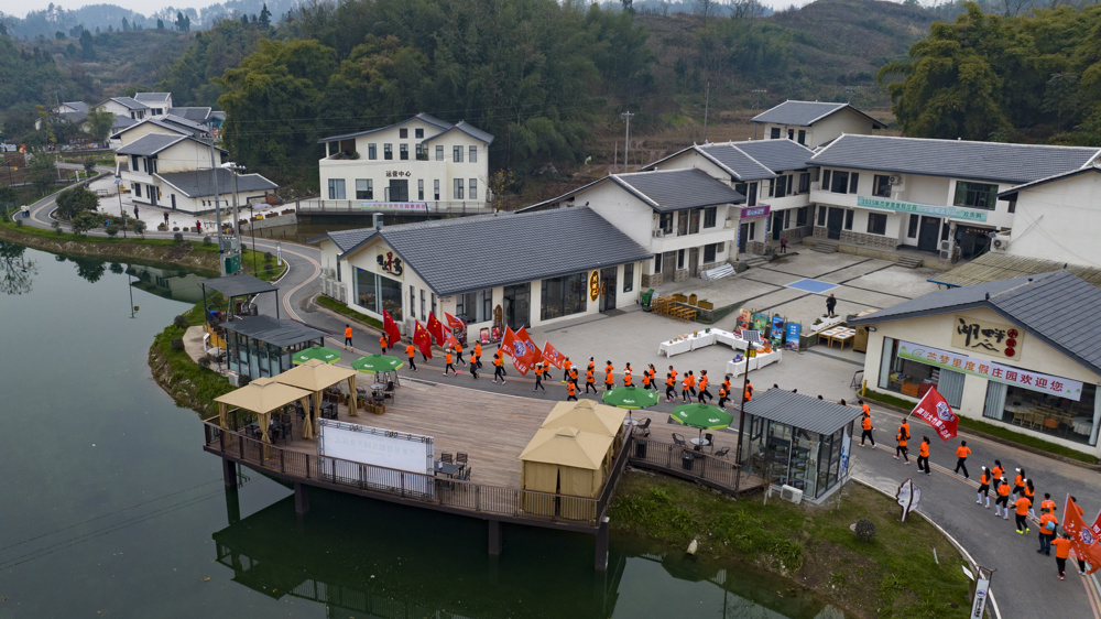 全民建设大拜年活动现场（程一凡 摄） 