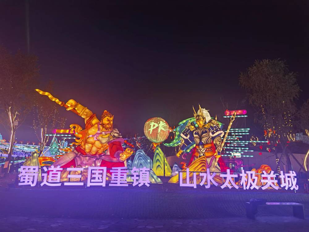 彩灯会现场