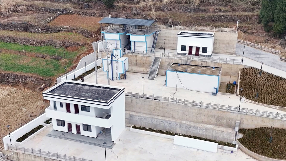 新建成的大滩镇供水站