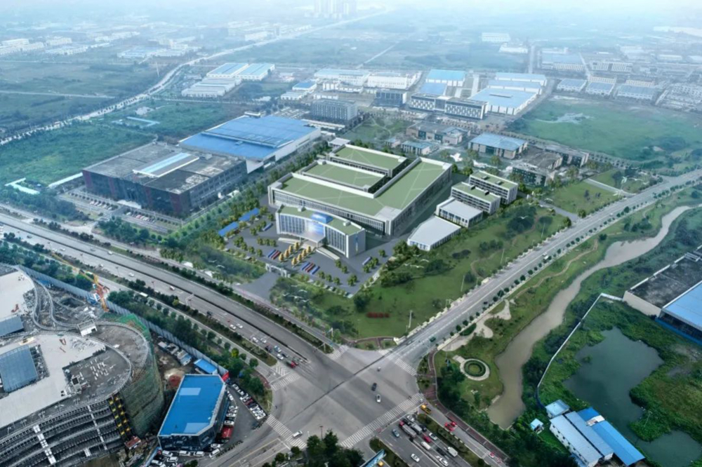 图为眉山经开区新区航拍