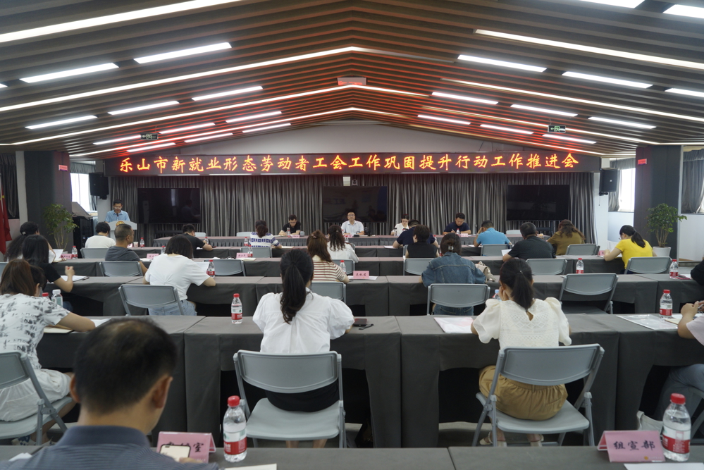 乐山市新就业形态劳动者工会工作巩固提升行动工作推进会