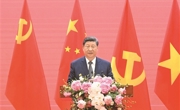 习近平同越共中央总书记苏林、越南国家主席梁强共同会见中越人民大联欢活动代表
