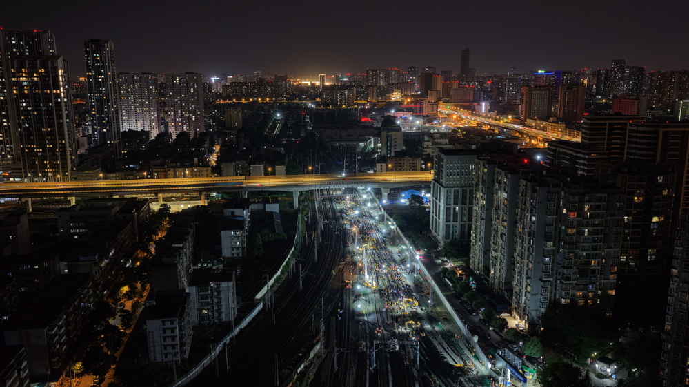 施工现场航拍。