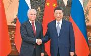 习近平会见俄罗斯国家杜马主席沃洛金