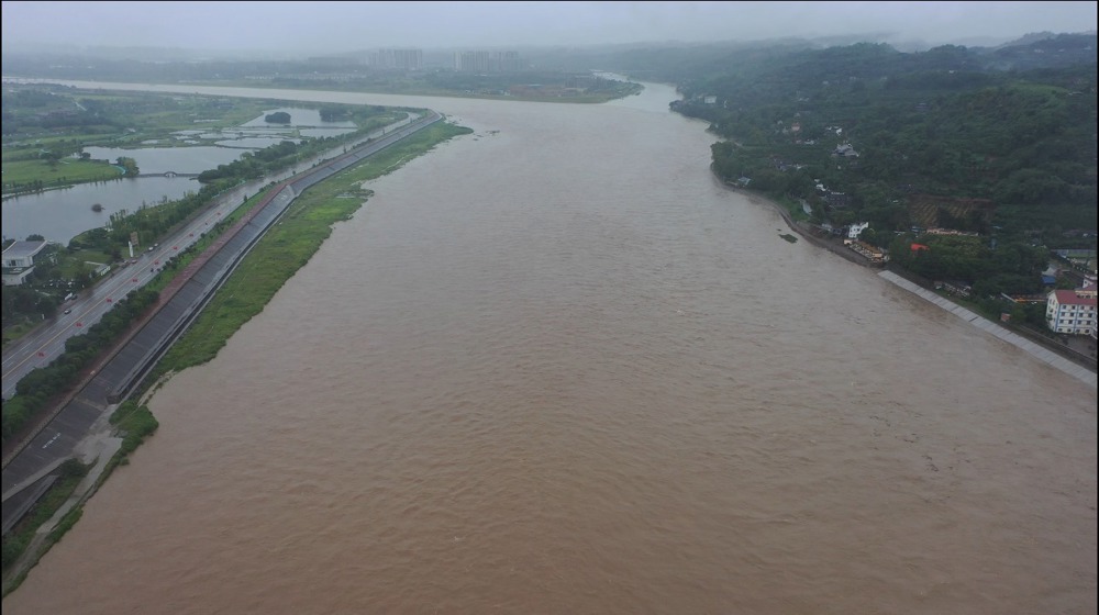 岷江发生2025年第1号洪水（省水利厅供图）