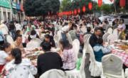  绵阳市游仙区：桑林社区百家宴热闹开席 180桌佳肴织密邻里情