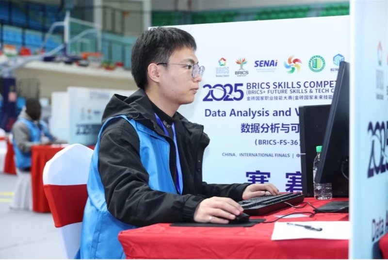 郭仕轩在大赛中&nbsp;受访者供图