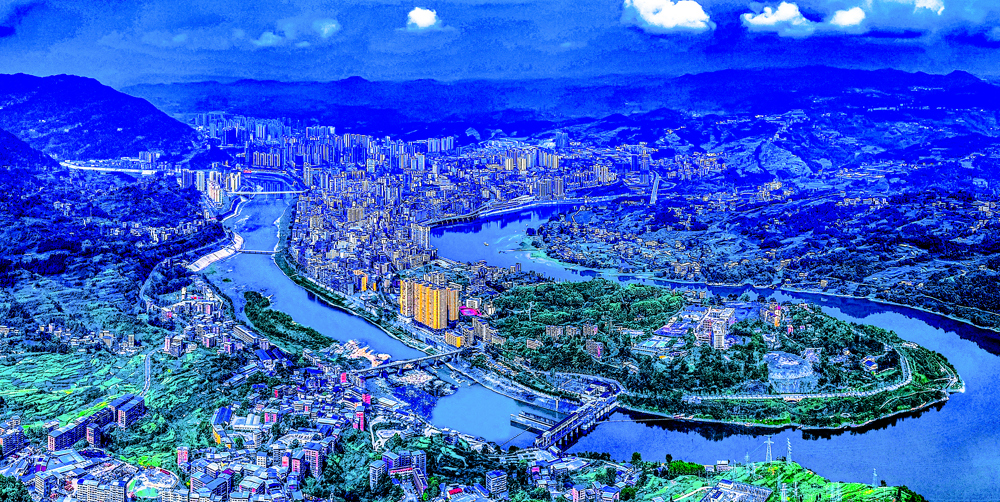 县城全景图&nbsp;