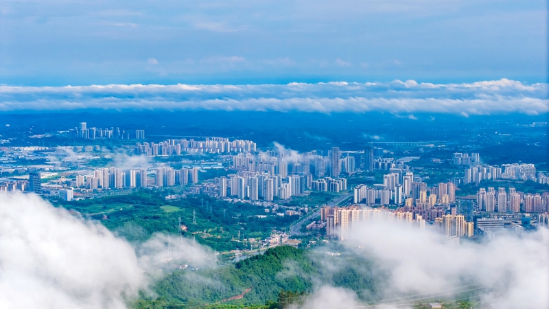鸟瞰眉山天府新区&nbsp;陈世涛摄