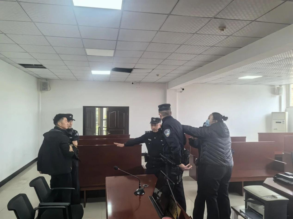 图为应急处突模拟现场