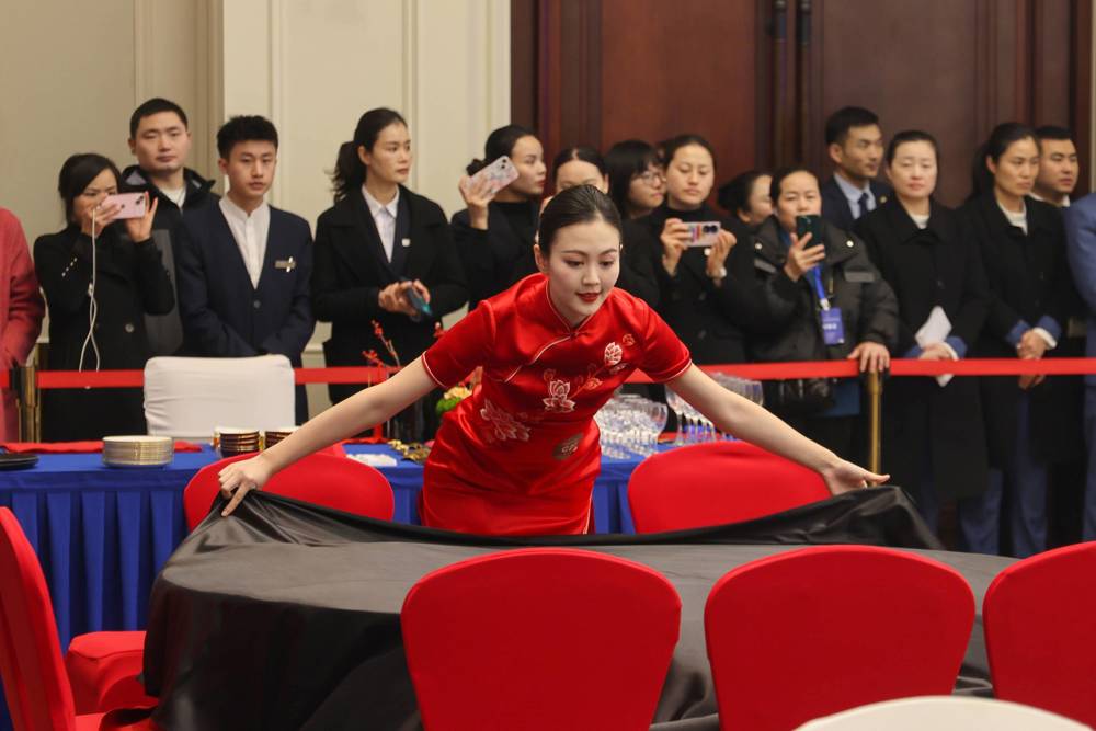 餐厅服务竞赛现场