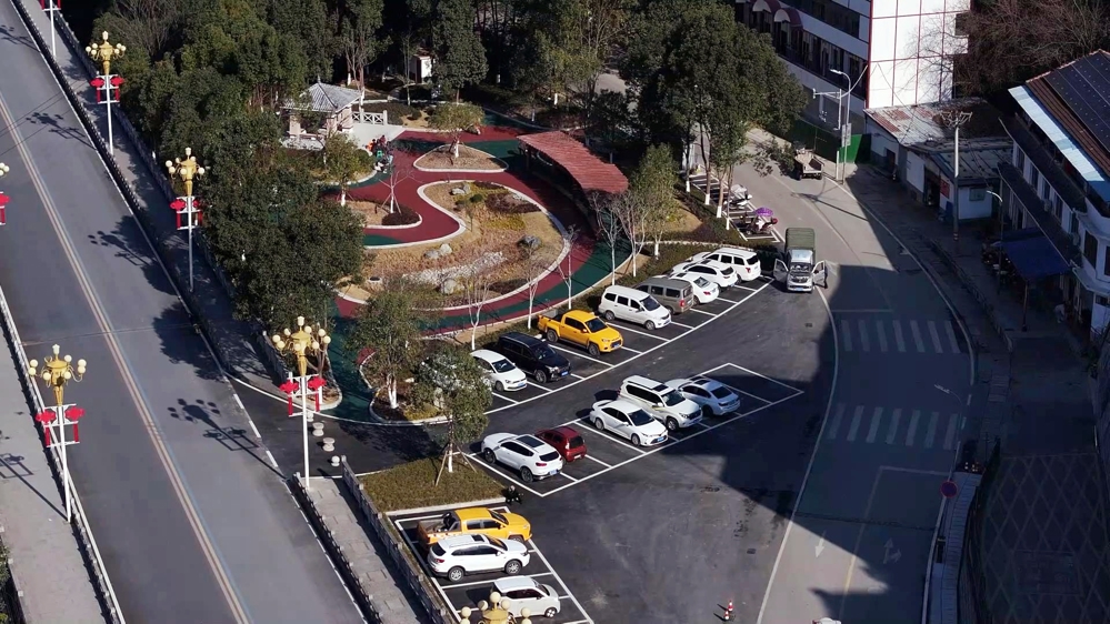 朝天区明月峡片区老旧小区改造项目之兰芝园口袋公园一角