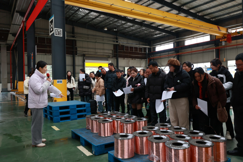 图为返乡工友参观新区工厂