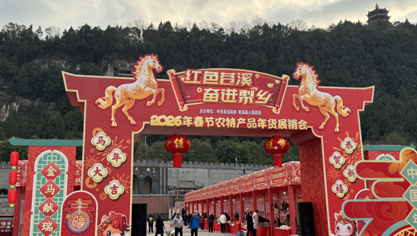 广元苍溪县举办2026年春节农特产品年货展销会