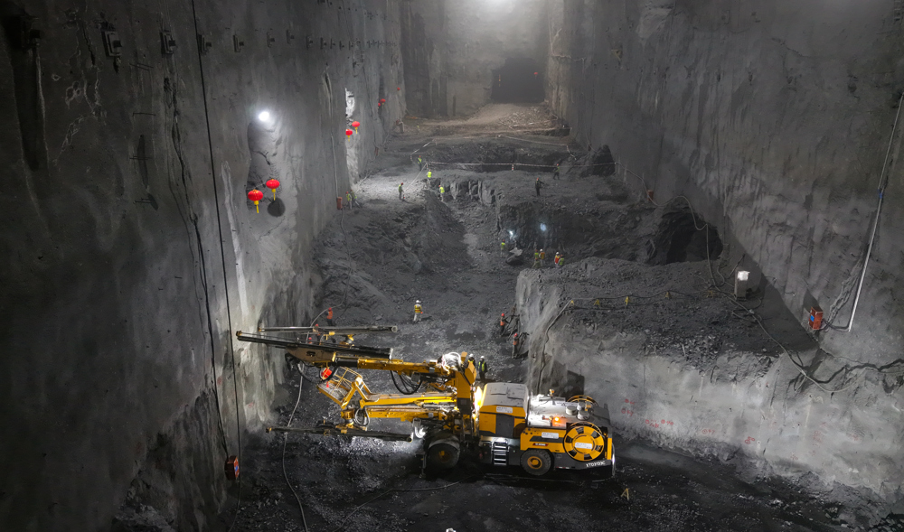 两河口抽蓄电站地下厂房开挖基本完成