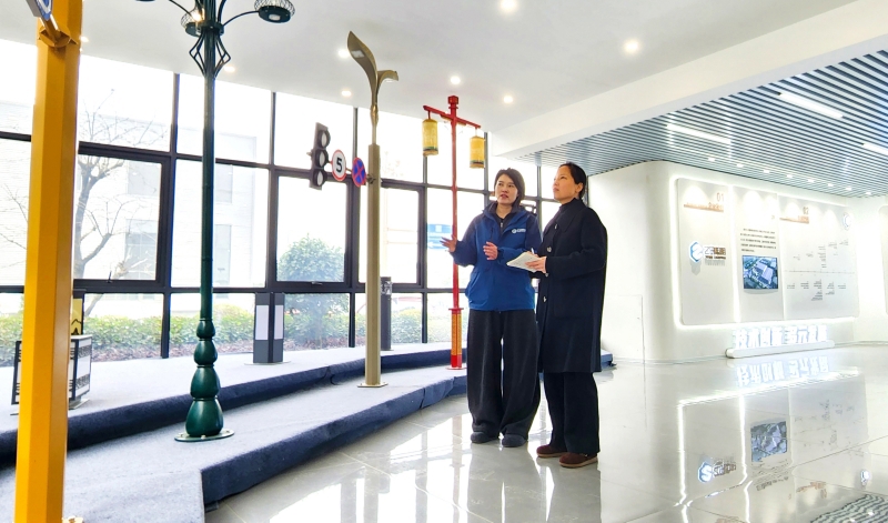 服务中心工作人员到企业上门服务&nbsp;潘帅摄