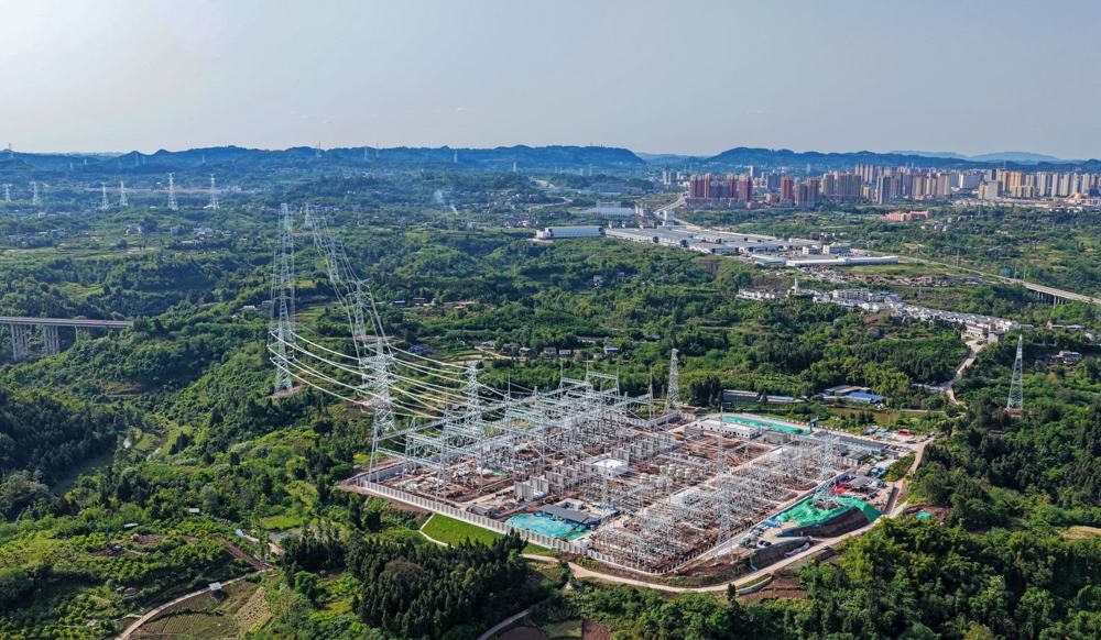 广安‖500千伏变电站全景图 康建林 摄 广安‖500千伏变电站全景图 康建林 摄