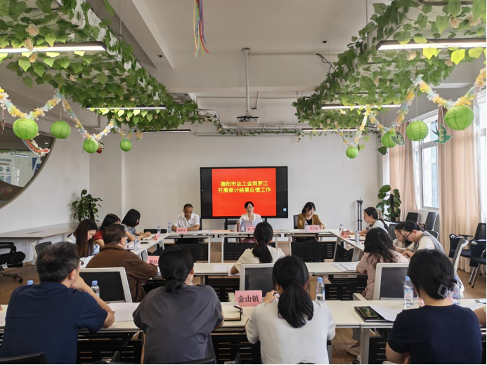 罗江工运第51期   德阳市总工会到罗江开展审计结果反馈工作(1)813