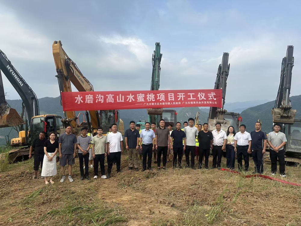 高山水蜜桃开工仪式现场