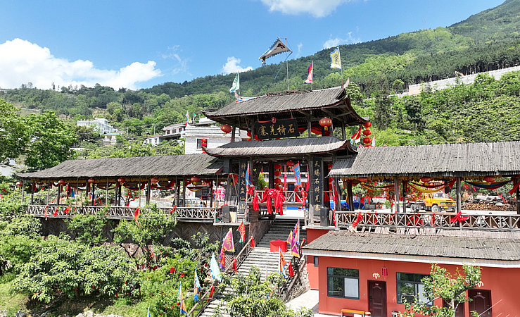 北川羌族自治县石椅羌寨。视觉绵阳资料图