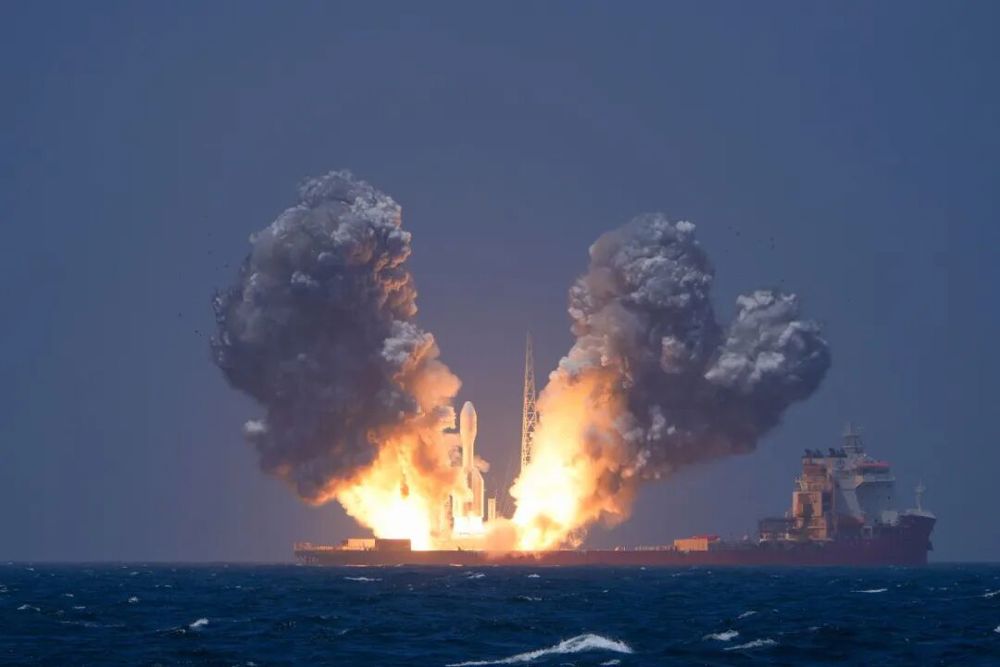 卫星海上发射现场 环天智慧公司供图
